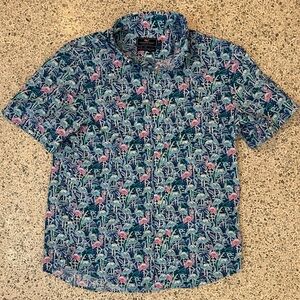 Vineyard Vines Blue and Pink Casual Button Down Shirt